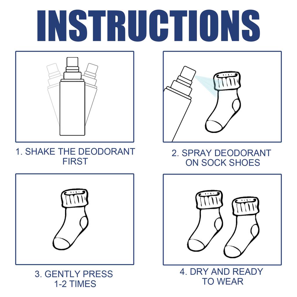 Foot Deodorant Odor Spray
