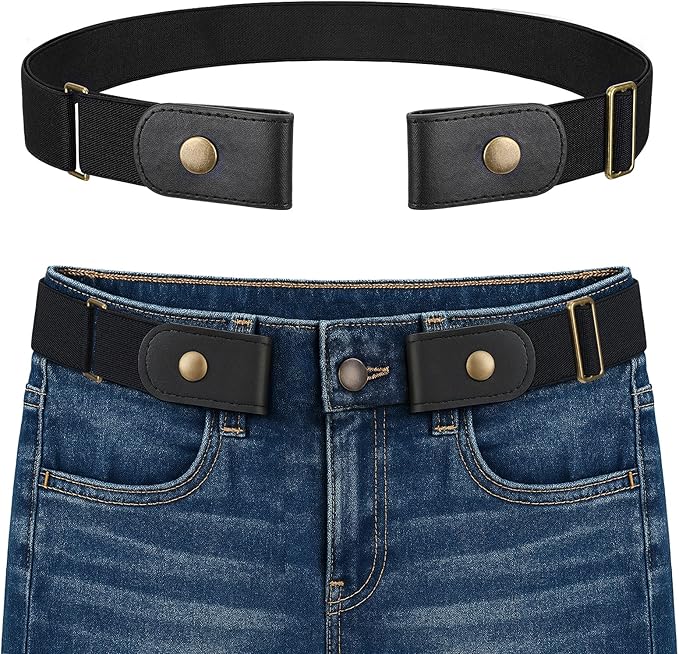 Without Buckle Elastic Belt for Men – Invisible Belt for Jeans & Pants (Adjustable Comfort Fit)