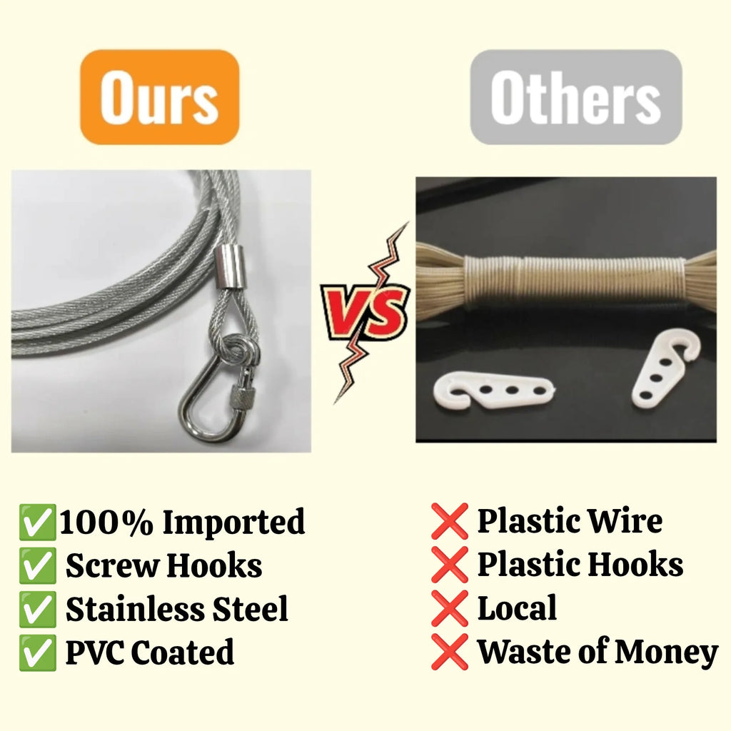 Stainless Steel PVC Coated Clothesline