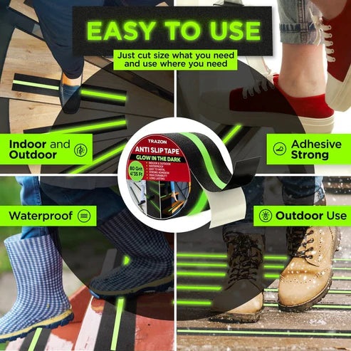 Anti Slip Tape - Glow in the Dark (2 Inch x 5 Meter)