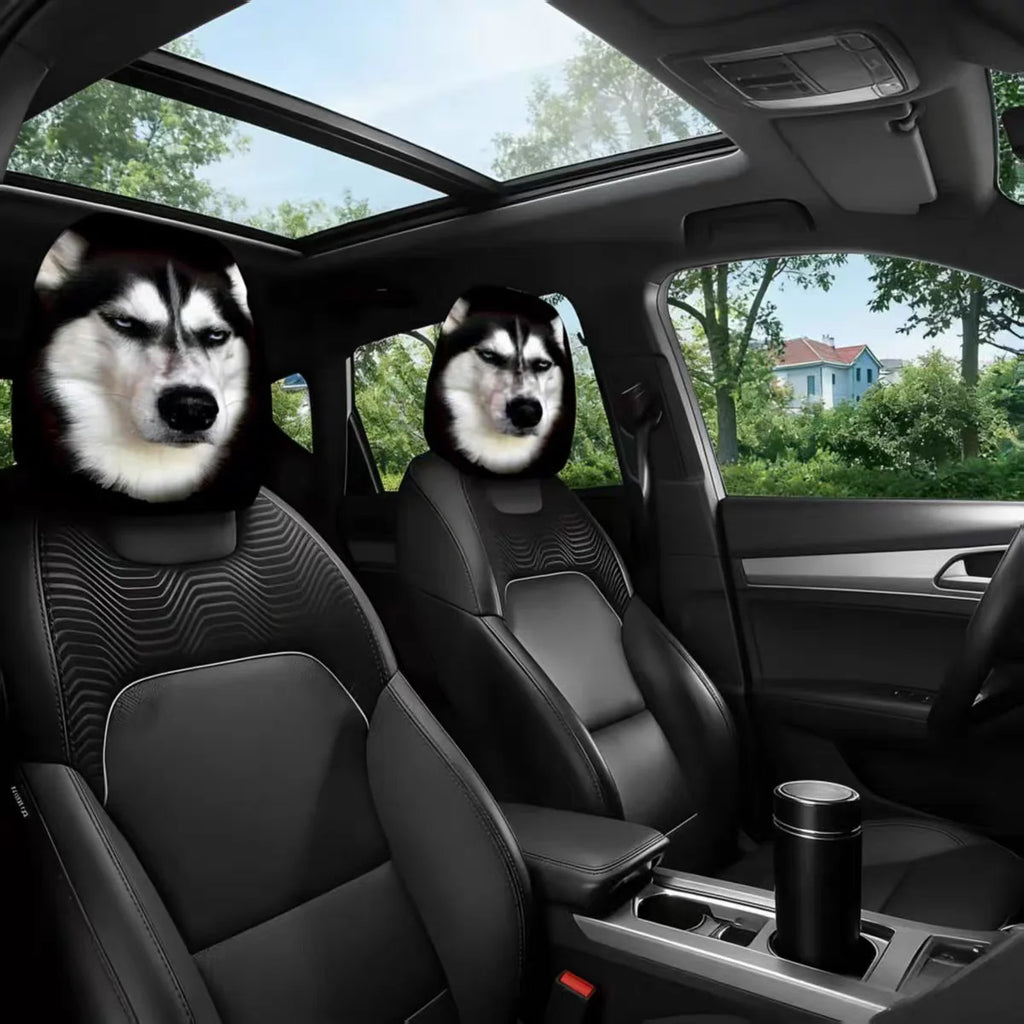 Ghost Car Headrest Cover
